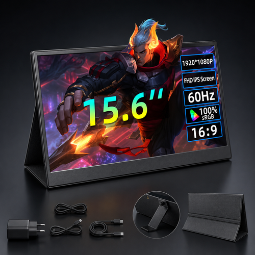 Monitor Portátil Táctil 15.6" IPS FHD | VERTICE PC