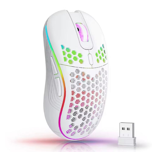 Mouse Honeycomb RGB | Inalámbrico Ultra Liviano
