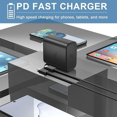 Cargador Rápido USB-C 45W + Cable 1.8m