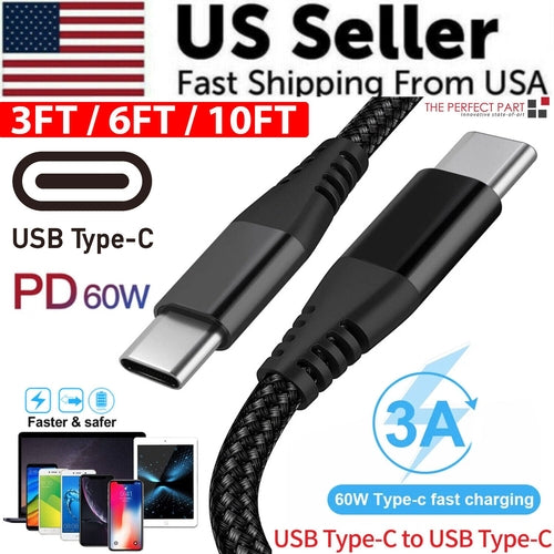 Cable USB-C a USB-C Reforzado de Carga y Datos