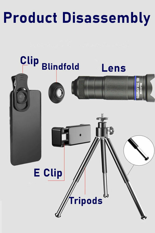 Kit de Lente 36X para Celular con Trípode