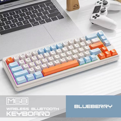 Teclado FreeWolf M68 | Mecánico RGB Inalámbrico