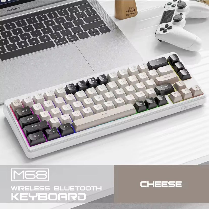 Teclado FreeWolf M68 | Mecánico RGB Inalámbrico