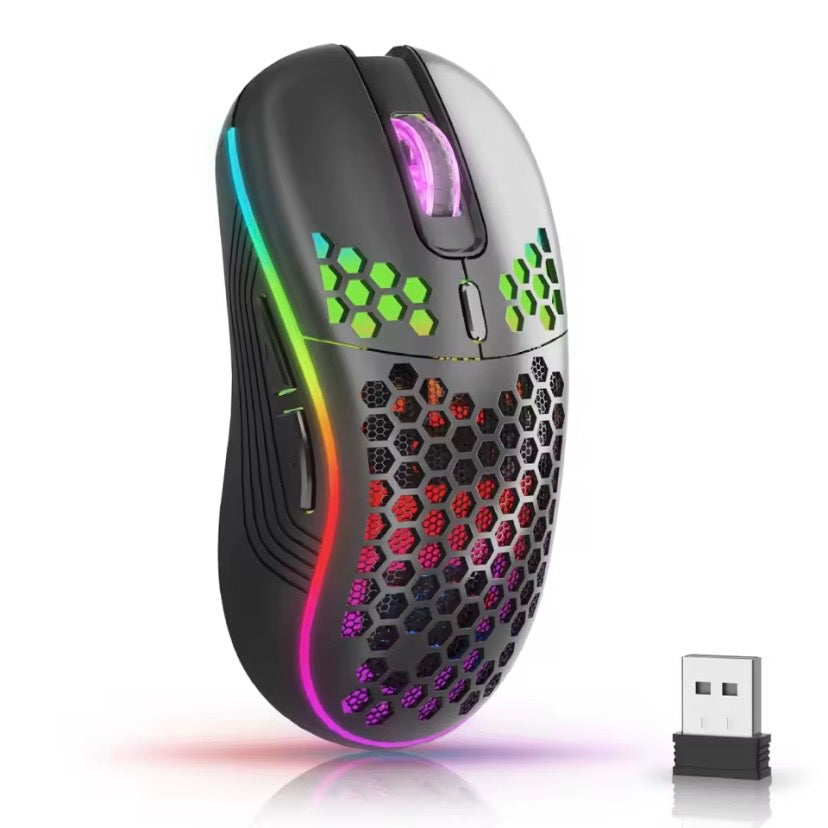 Mouse Honeycomb RGB | Inalámbrico Ultra Liviano