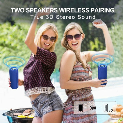 Parlante Bluetooth con Subwoofer Sumergible 360°