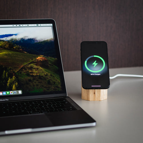 Cargador Inalámbrico MagSafe de Madera Qi2 25W