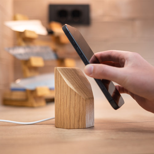 Cargador Inalámbrico MagSafe de Madera Qi2 25W
