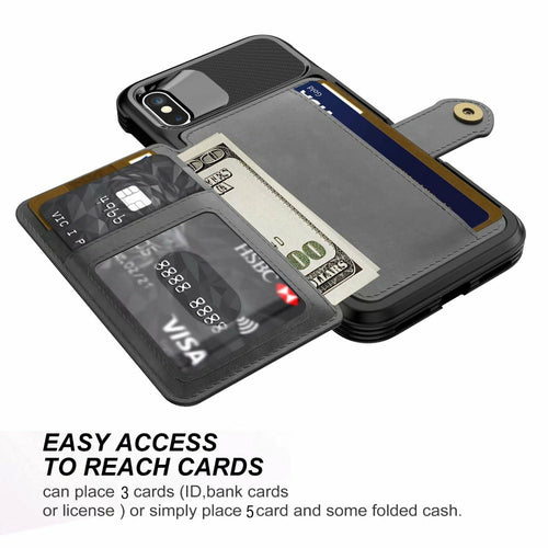 Funda Cartera Magnética 360° para iPhone
