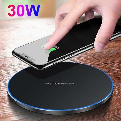 Cargador Inalámbrico Rápido 30W Dragon W9